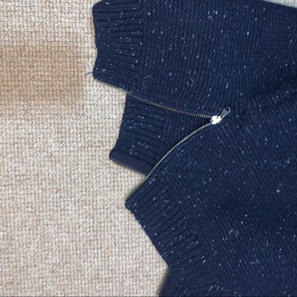 Dark blue wool sweater - Picture 4 of 5